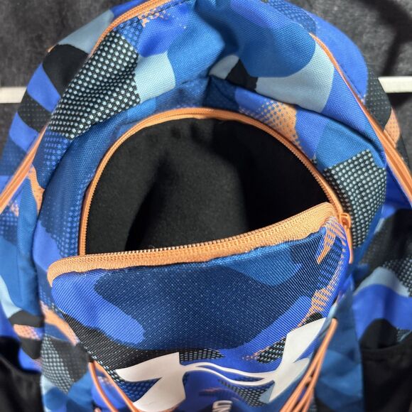 Under Armour UA Hustle Sport Unisex Camo 15" Laptop Backpack ~ Blue / Orange Use - Picture 14 of 16
